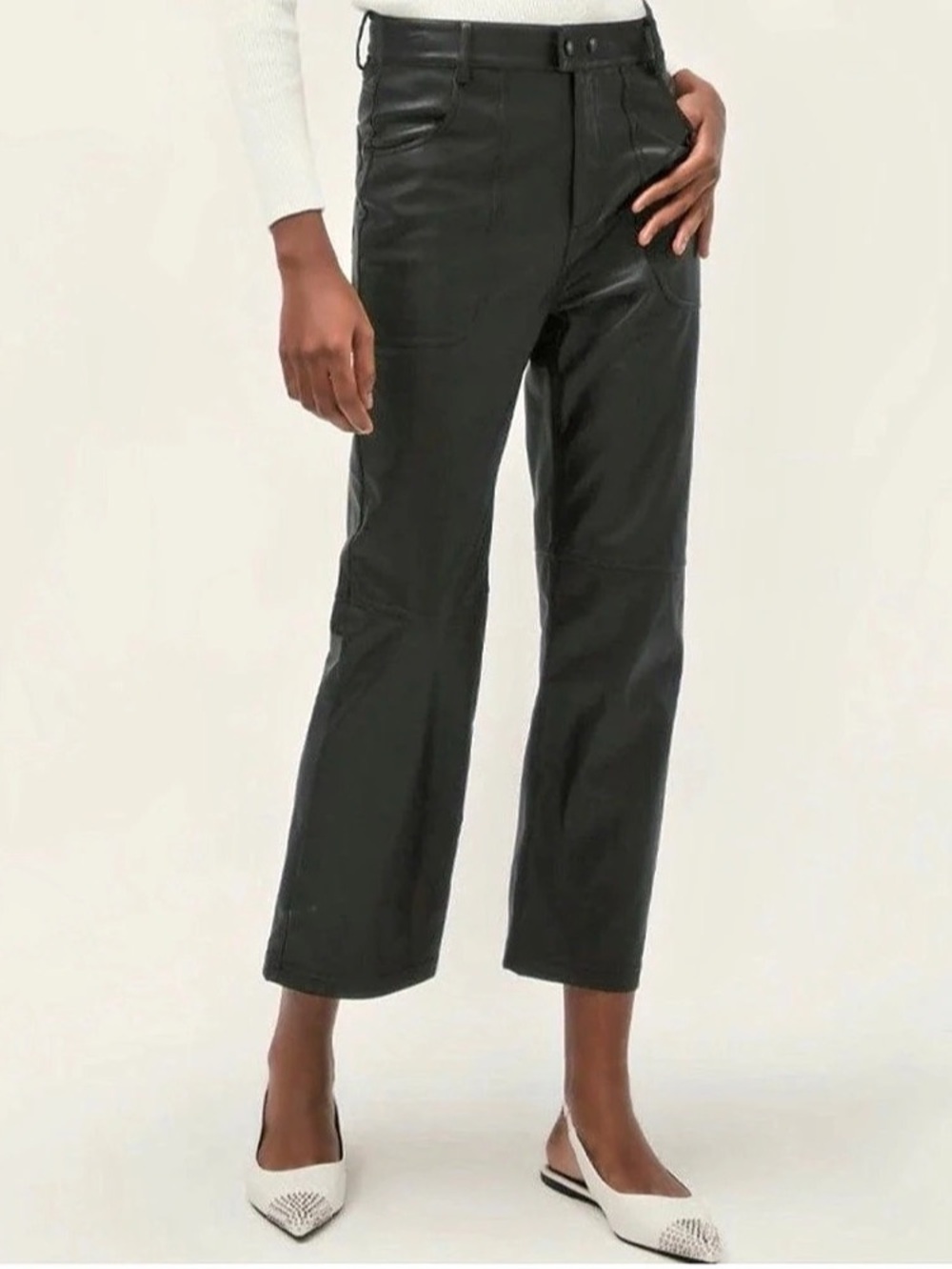 ALP N ROCK • NWT Kennidy Ankle Pant vegan Leather Ankle Pants Medium
